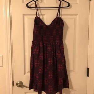 Spaghetti strap with zipper closure at front